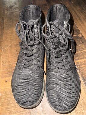 NOBULL Black/Green Knit High-Top Athletic Shoes